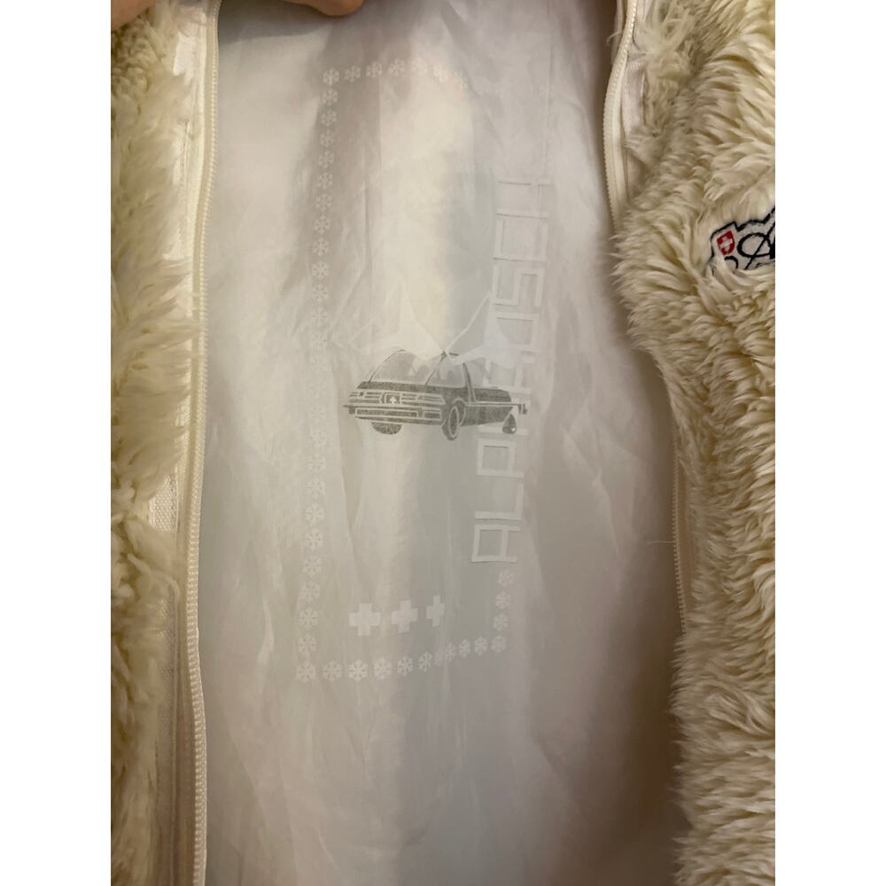 VINTAGE ALPRAUSCH FAUX FUR VEST SMALL - Picture 6 of 8
